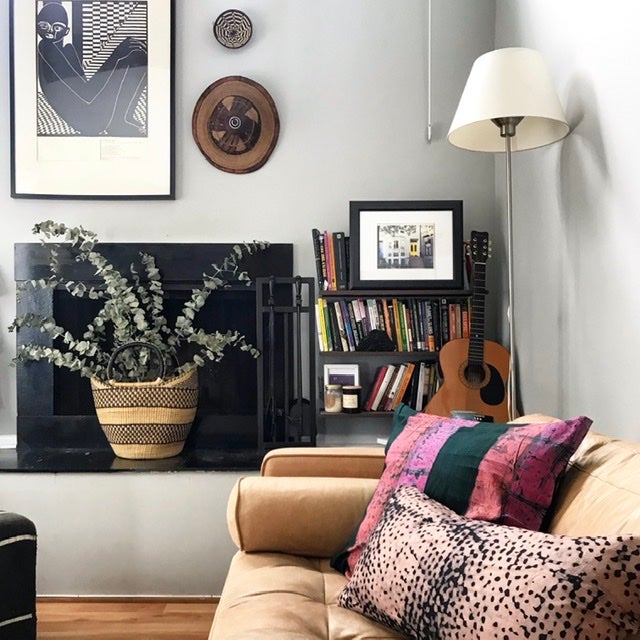 Fair Trade batik textile home goods for modern Boho home, pillows made in Ghana in partership with Osei-Duro. African home decor and textiles.