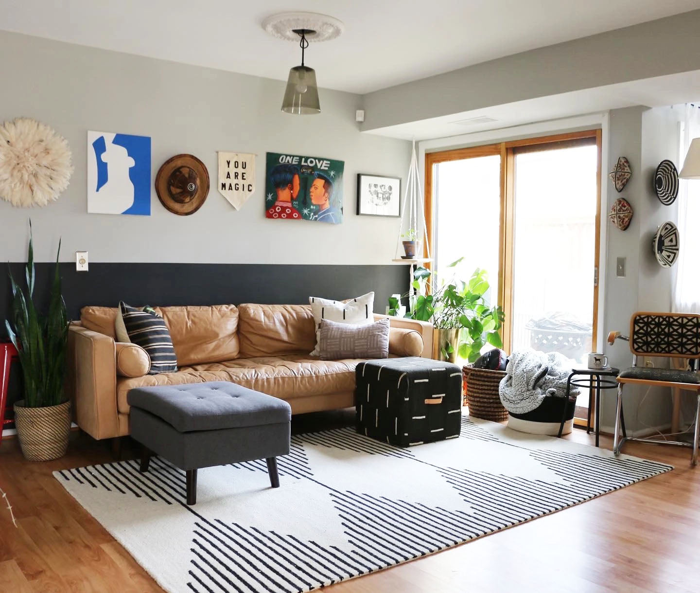 xN Studio Modern African home decor with mudcloth and textiles