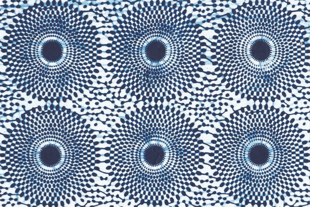 DELFT African Print Shower Curtain