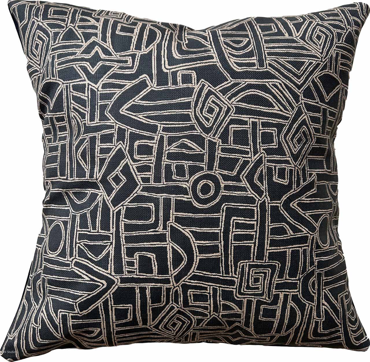 Shina Mboa KUBA cloth-inspired Pillow