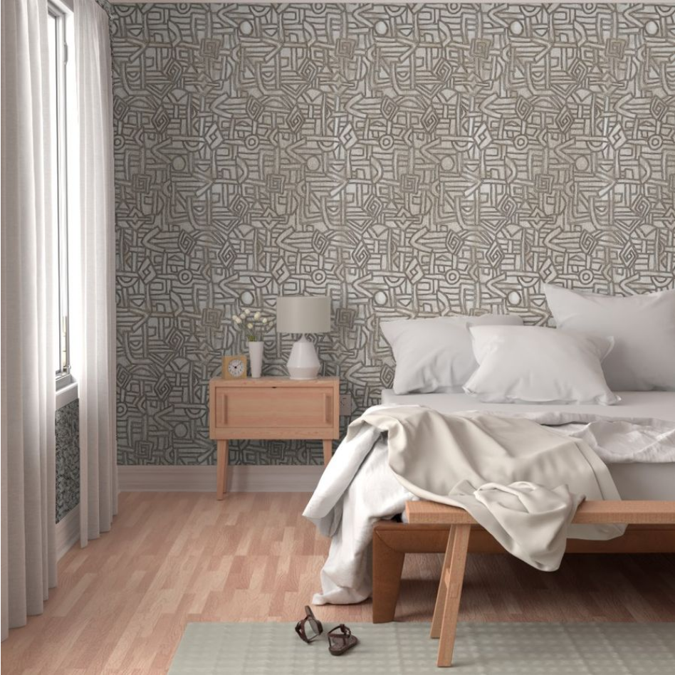 Shina Mboa KUBA Cloth-inspired Wallpaper