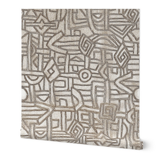 Shina Mboa KUBA Cloth-inspired Wallpaper