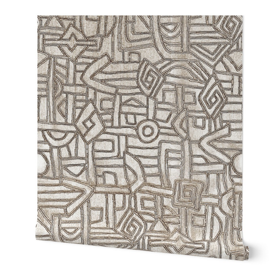 Shina Mboa KUBA Cloth-inspired Wallpaper